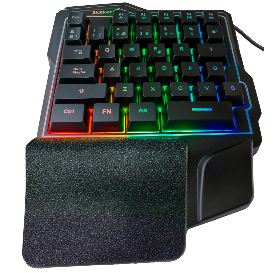 Foto 1 | Teclado de una Mano Gamer Starket Sk-004 color Negro