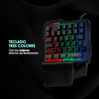 Foto 4 | Teclado de una Mano Gamer Starket Sk-004 color Negro