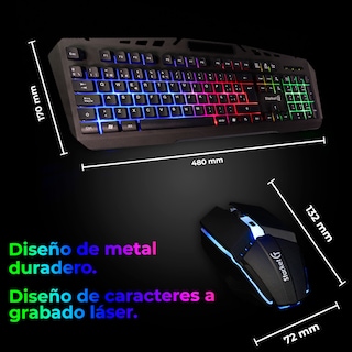 Foto 2 | Kit De Teclado Y Mouse Gamer Starket Sk-006