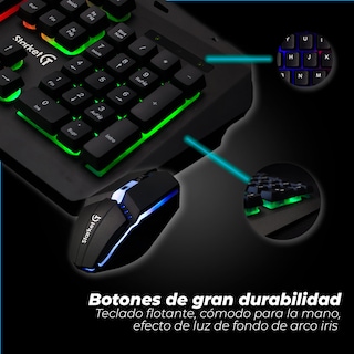 Foto 3 | Kit De Teclado Y Mouse Gamer Starket Sk-006