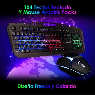 Foto 7 | Kit De Teclado Y Mouse Gamer Starket Sk-006