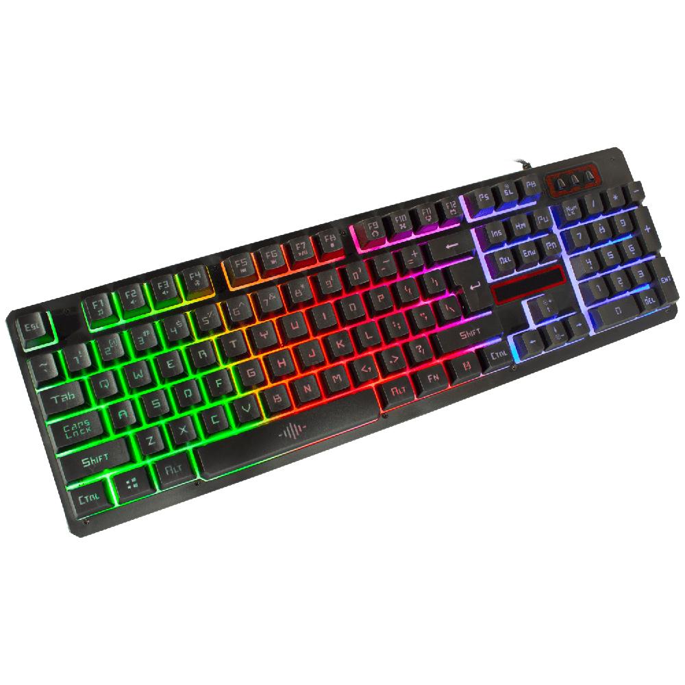 Foto 3 pulgar | Teclado en Inglés y Mouse Gamer Xtreme PC Gaming KBXTK13 color Negro Iluminado K13
