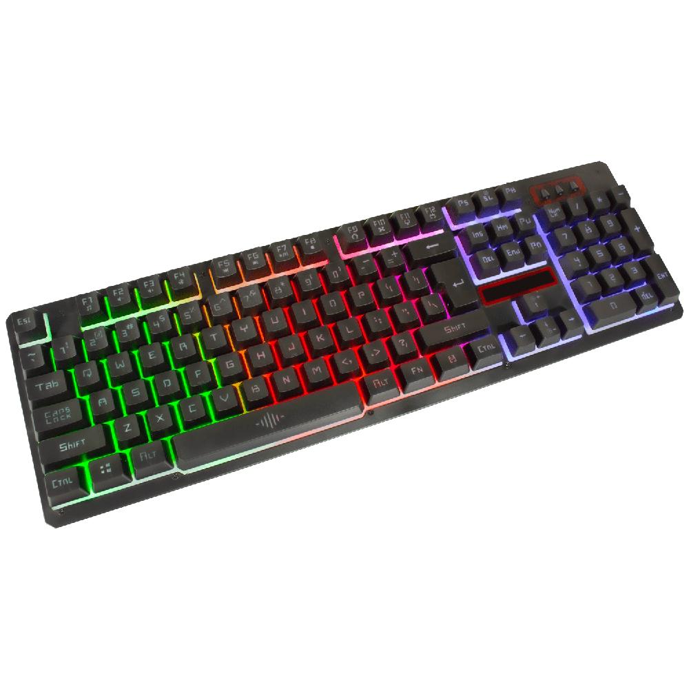 Foto 7 pulgar | Teclado en Inglés y Mouse Gamer Xtreme PC Gaming KBXTK13 color Negro Iluminado K13