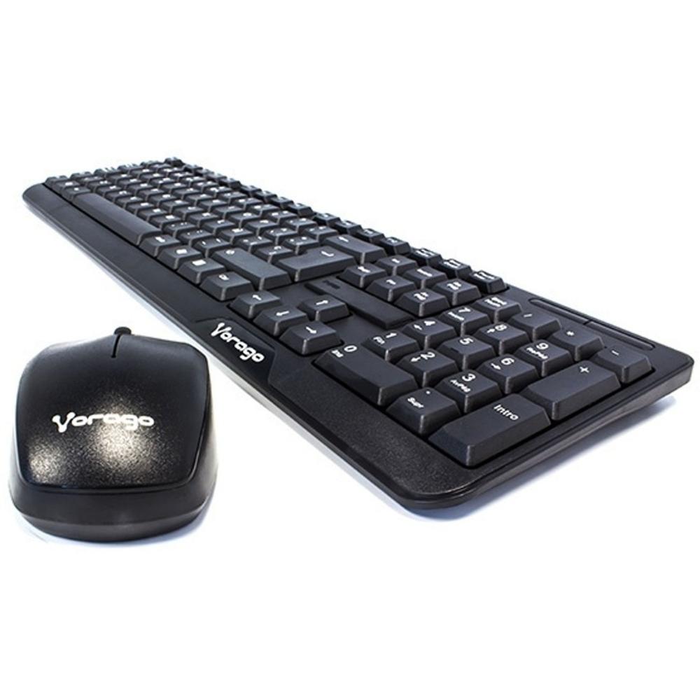 Foto 3 pulgar | Kit Teclado y Mouse Vorago Km-302 Inalámbrico color Negro