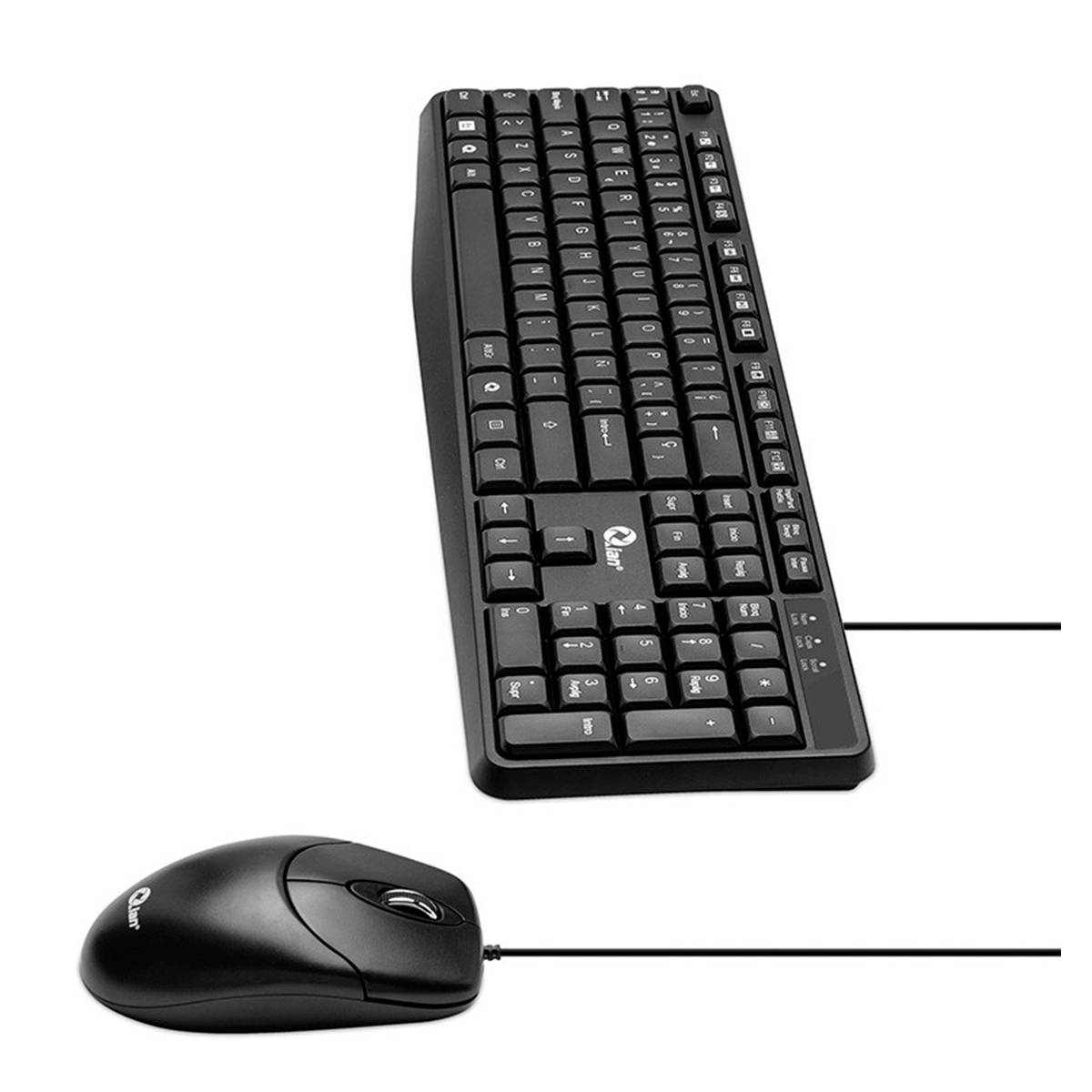 Foto 4 pulgar | Kit Teclado y Mouse Alámbricos Qian QKX-20603 color Negro