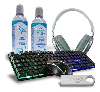 Foto 1 | Kit de Teclado con Mouse Gamer Starket 6 Piezas