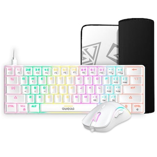 Foto 1 | Kit Gamer Gamdias Hermes E4 Blanco 3 Piezas