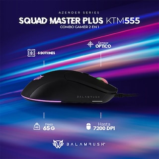 Foto 4 | Kit Teclado y Mouse Gamer Balam Rush Squad Master Plus KTM555 Alámbricos USB RGB