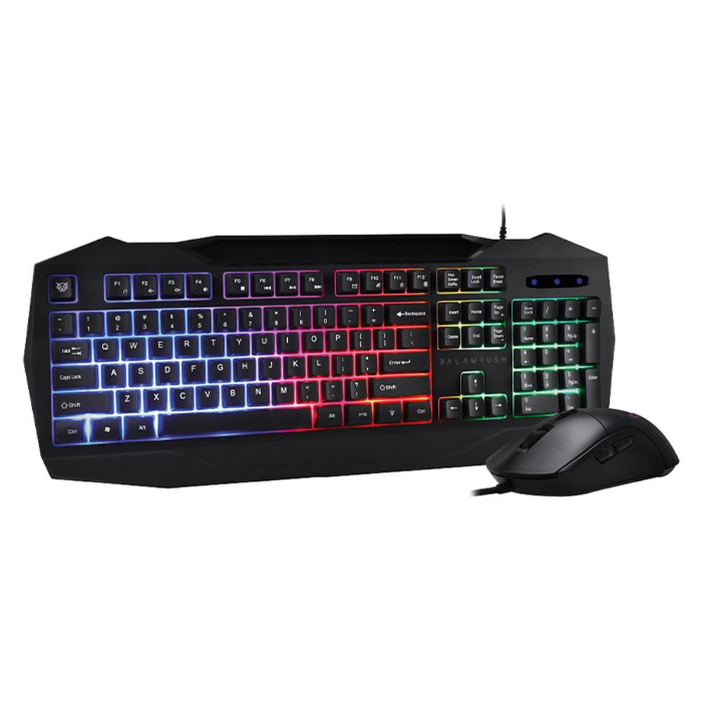 Foto 2 pulgar | Kit Teclado y Mouse Gamer Balam Rush BR-936293 Negro Alámbrico USB Led