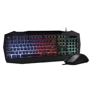 Foto 1 | Kit Teclado y Mouse Gamer Balam Rush BR-936293 Negro Alámbrico USB Led