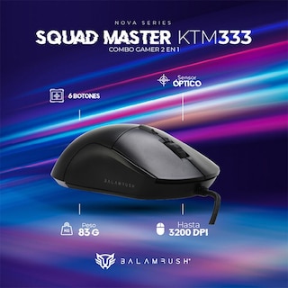 Foto 4 | Kit Teclado y Mouse Gamer Balam Rush BR-936293 Negro Alámbrico USB Led