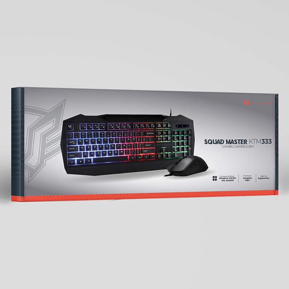 Foto 6 pulgar | Kit Teclado y Mouse Gamer Balam Rush BR-936293 Negro Alámbrico USB Led