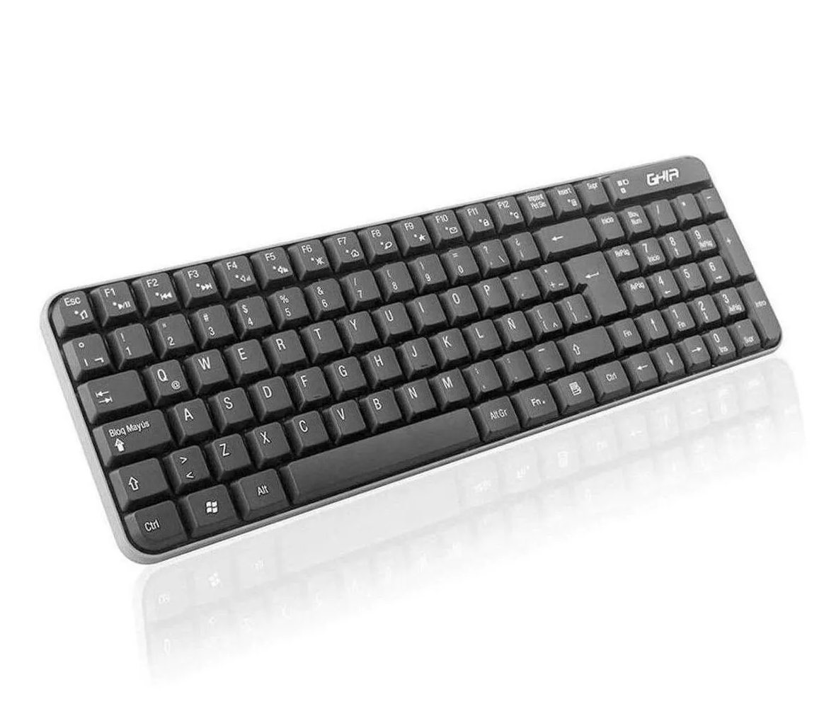 Foto 4 pulgar | Kit de Teclado y Mouse Inalámbrico Ghia Negro