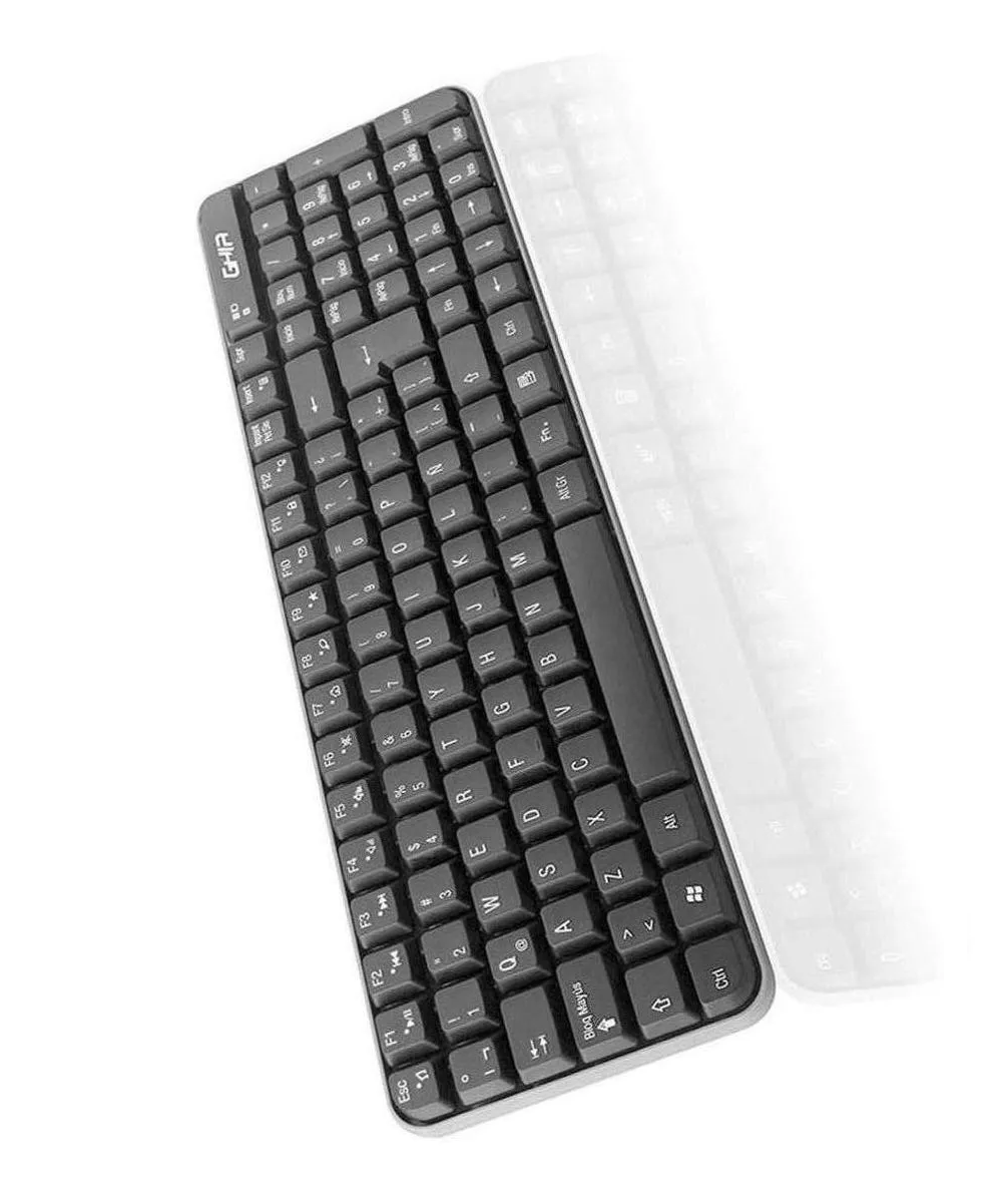 Foto 6 pulgar | Kit de Teclado y Mouse Inalámbrico Ghia Negro