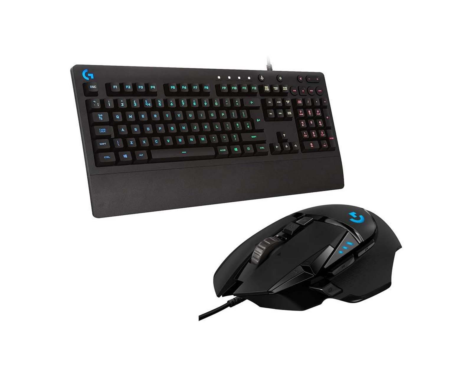 Foto 1 | Teclado con Mouse Alámbrico Logitech color Negro 2 Piezas