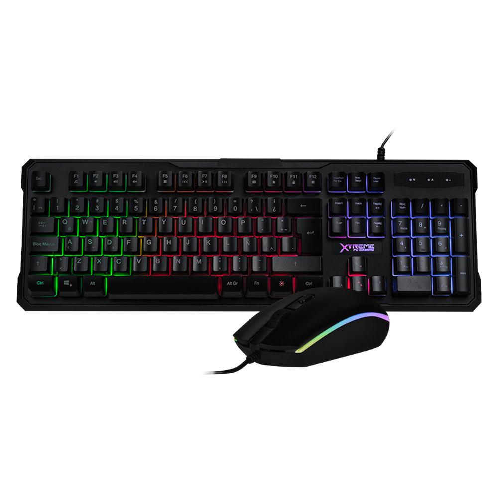 Foto 2 pulgar | Kit Gamer 2 En 1 Xtreme Pc Gaming Battle Master Teclado Y Mouse Membrana Español 3600 Dpi Rgb Usb Negro