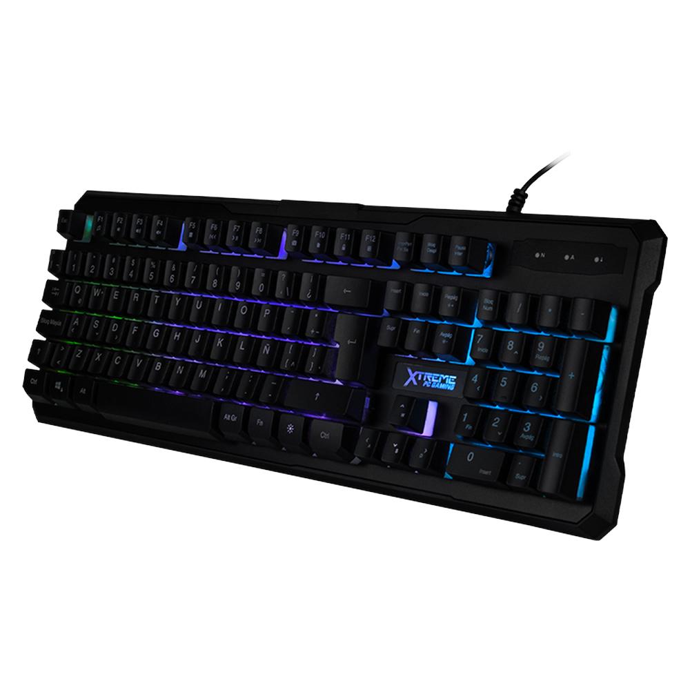 Foto 3 pulgar | Kit Gamer 2 En 1 Xtreme Pc Gaming Battle Master Teclado Y Mouse Membrana Español 3600 Dpi Rgb Usb Negro