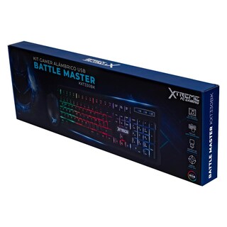 Foto 7 | Kit 2 En 1 Teclado Y Mouse Gamer Xtreme Pc By Balam Rush Usb Iluminacion Led 3600dpi Negro