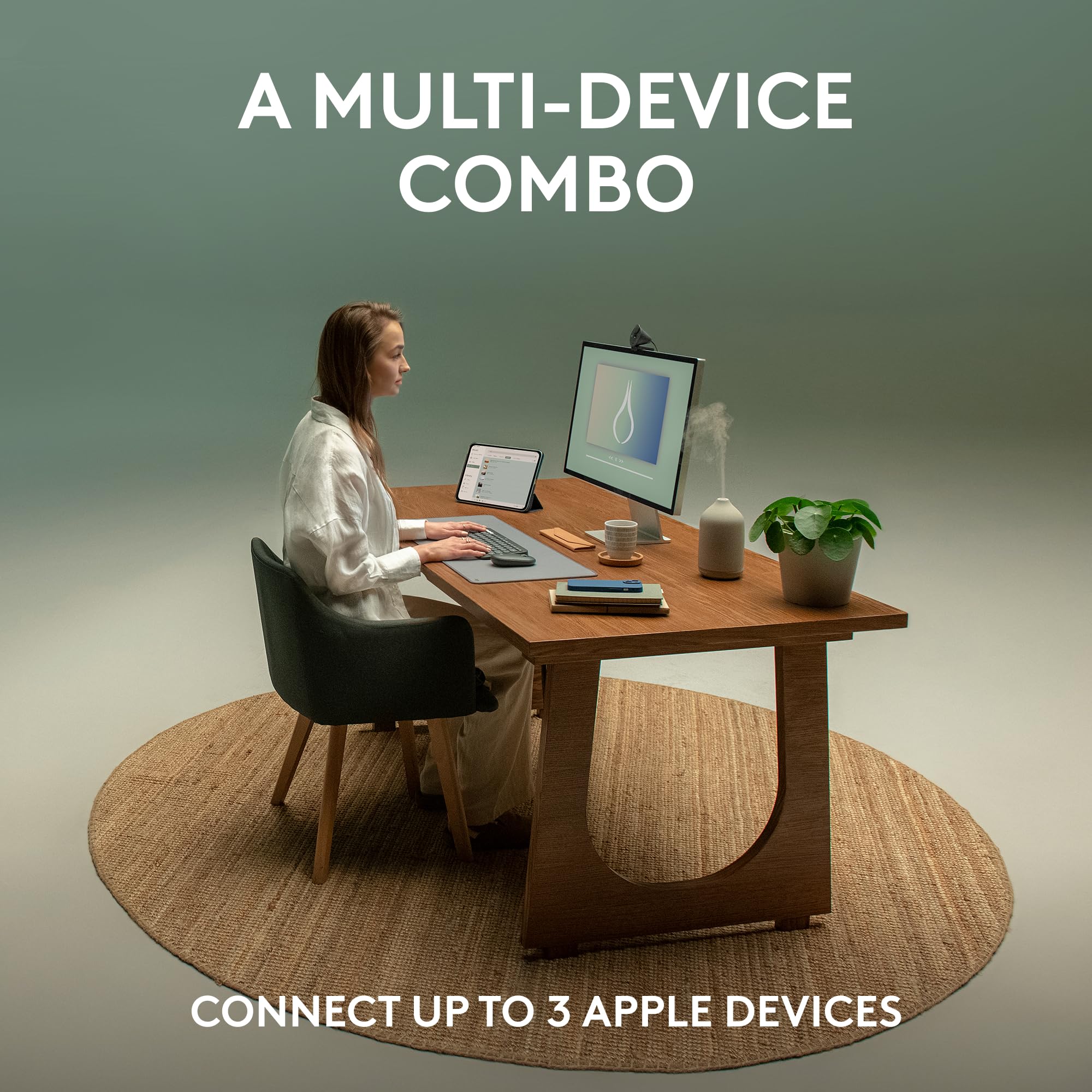 Foto 5 pulgar | Venta Internacional - Combo de Teclado y Ratón Logitech Pebble 2 para Mac