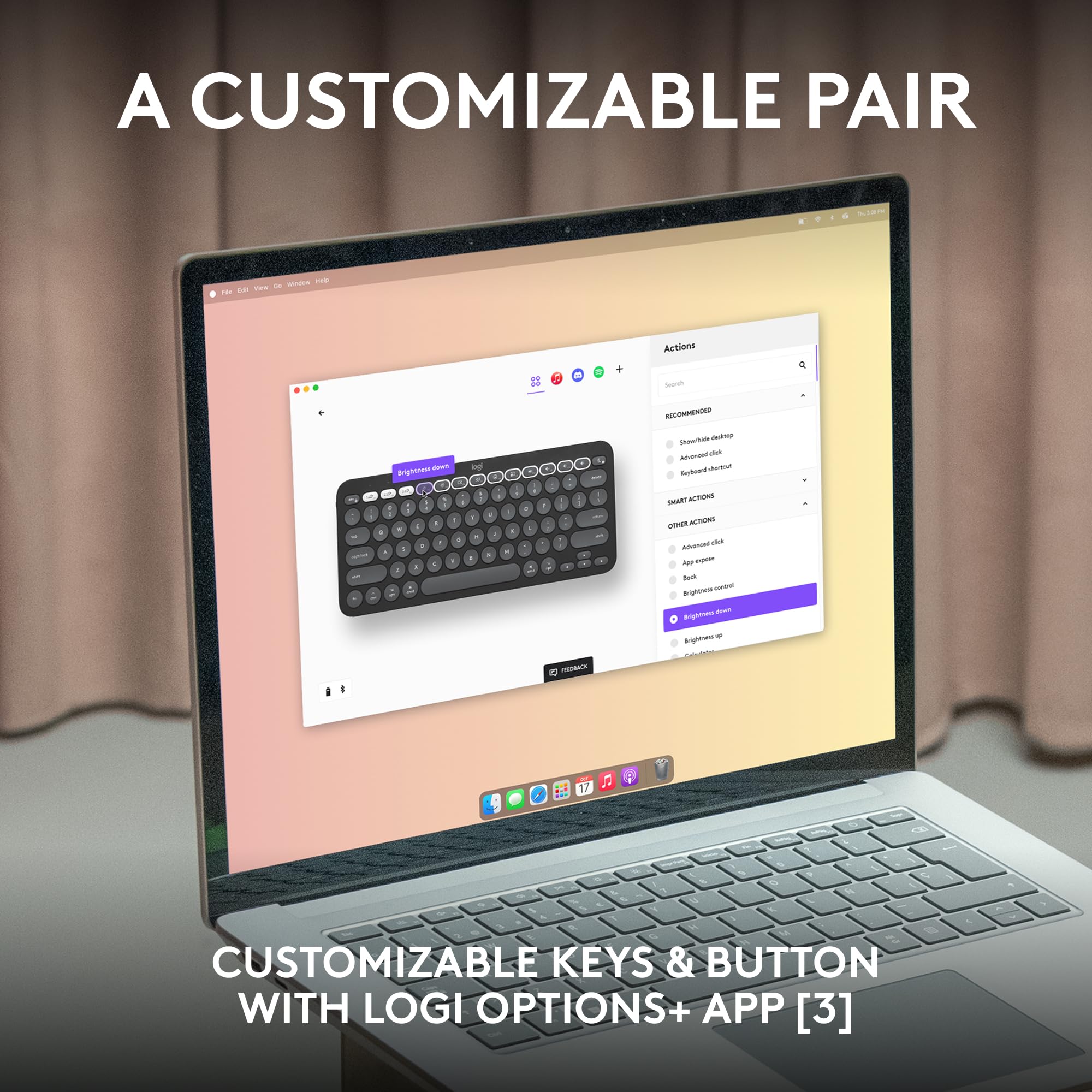 Foto 6 pulgar | Venta Internacional - Combo de Teclado y Ratón Logitech Pebble 2 para Mac