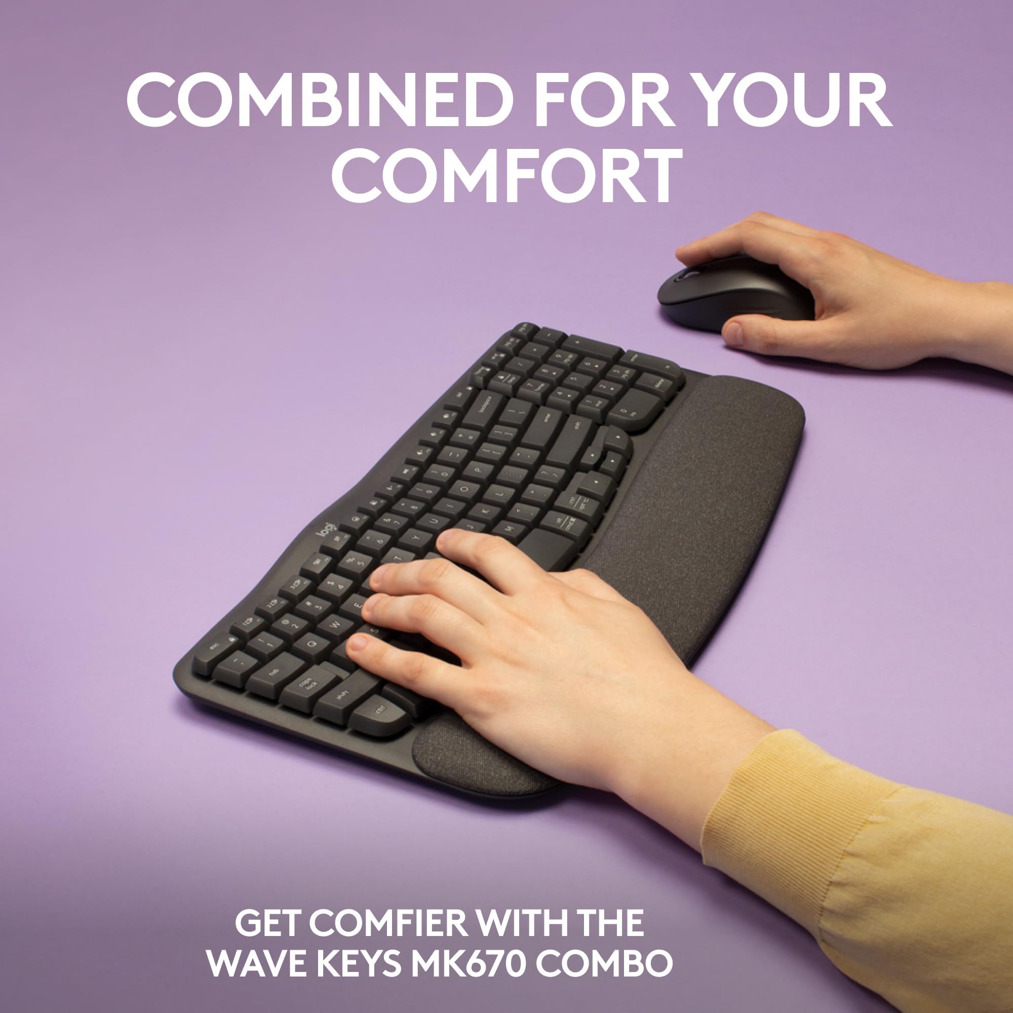 Foto 2 | Venta Internacional - Combo de Teclado y Ratón Logitech Wave Keys Mk670