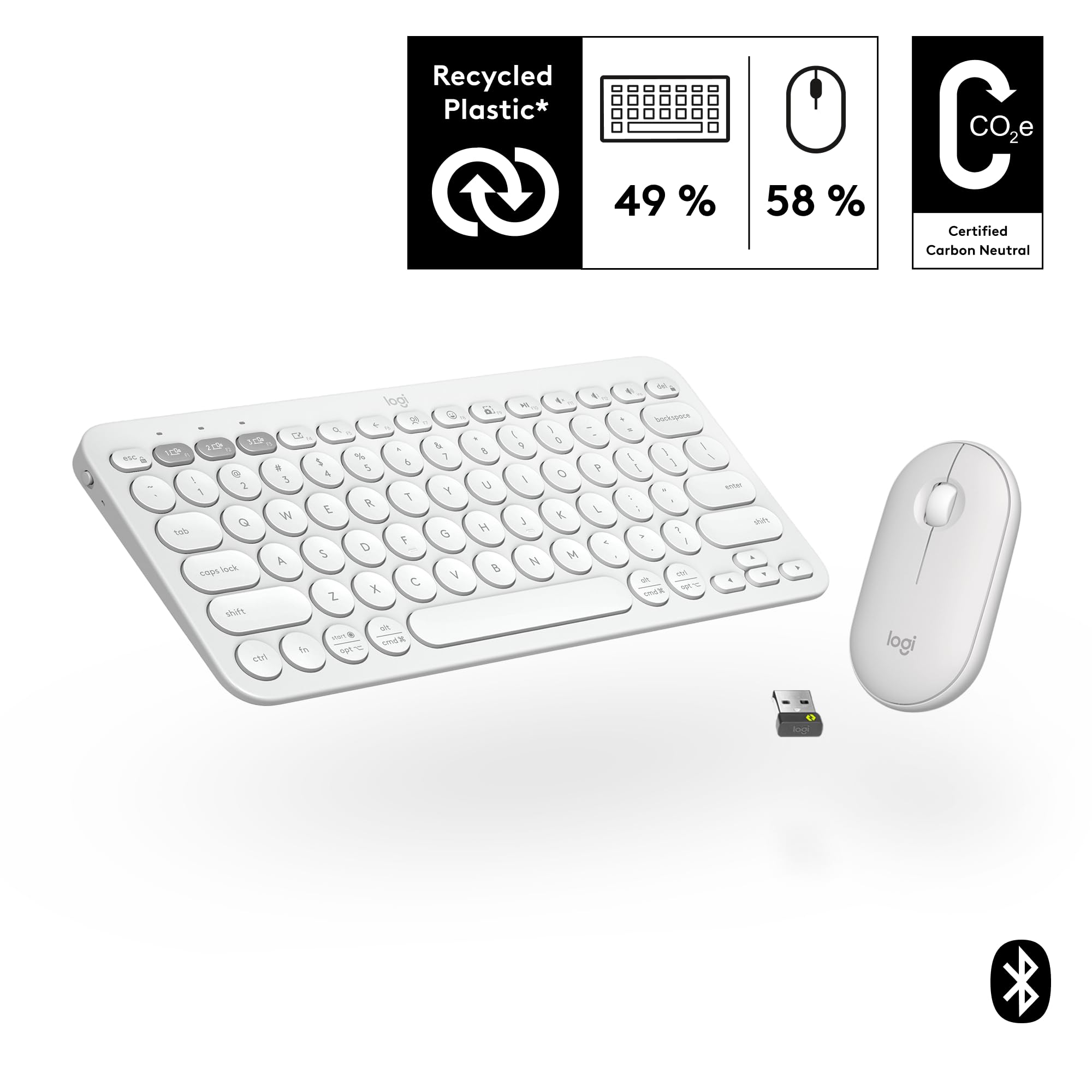 Foto 3 pulgar | Venta Internacional - Combo Teclado y Ratón Inalámbricos Logitech Pebble