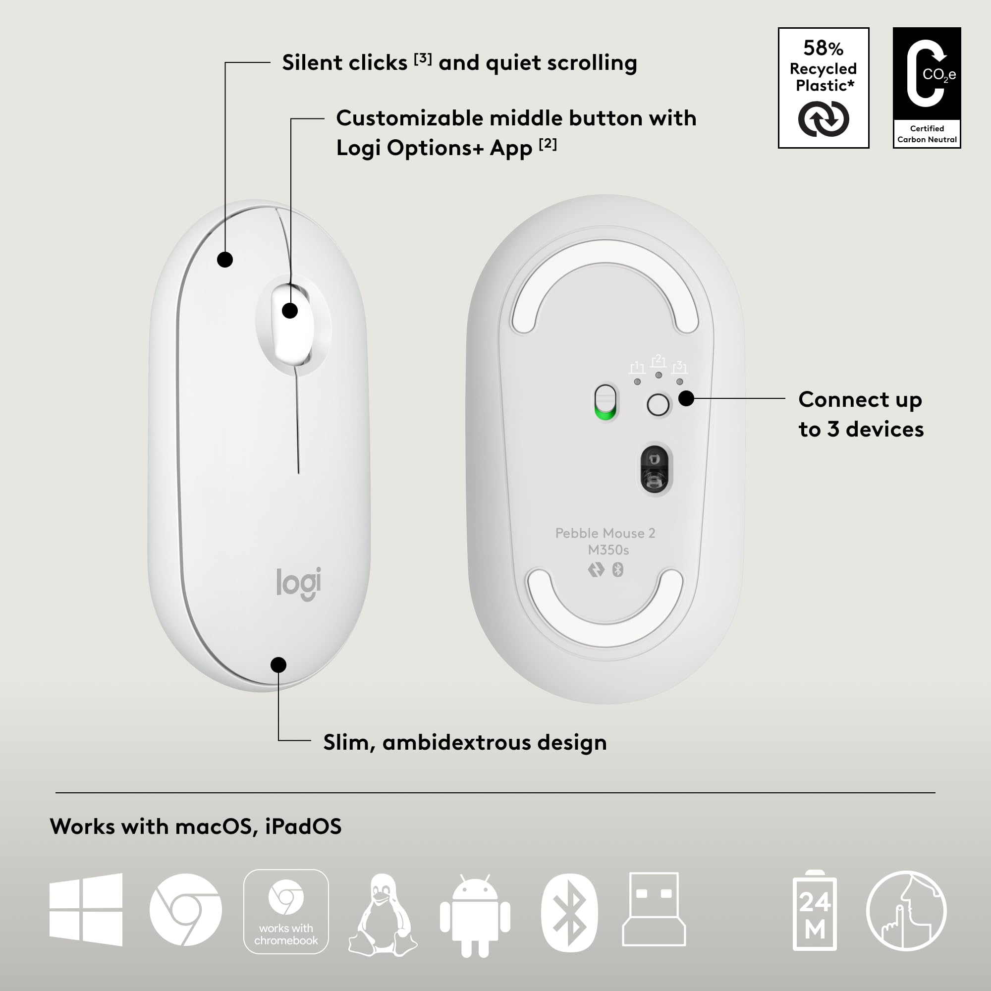 Foto 9 pulgar | Venta Internacional - Combo Teclado y Ratón Inalámbricos Logitech Pebble