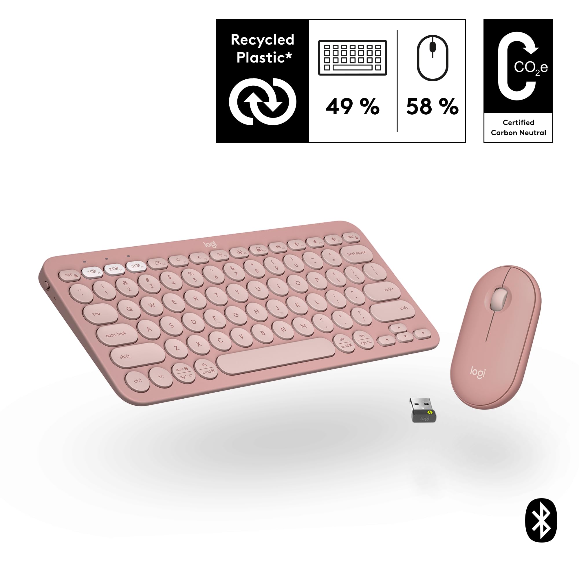 Foto 3 pulgar | Venta Internacional - Combo Teclado y Ratón Inalámbricos Logitech Pebble