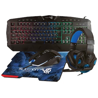 Foto 1 | Kit Gamer 4 En 1 Necnon Ngc-kraken Teclado Mouse Audífonos Mousepad Azul Nccgkr0341