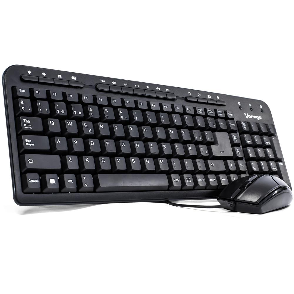 Foto 2 pulgar | Kit Teclado Y Mouse Vorago Multimedia Km-105 Usb Negro