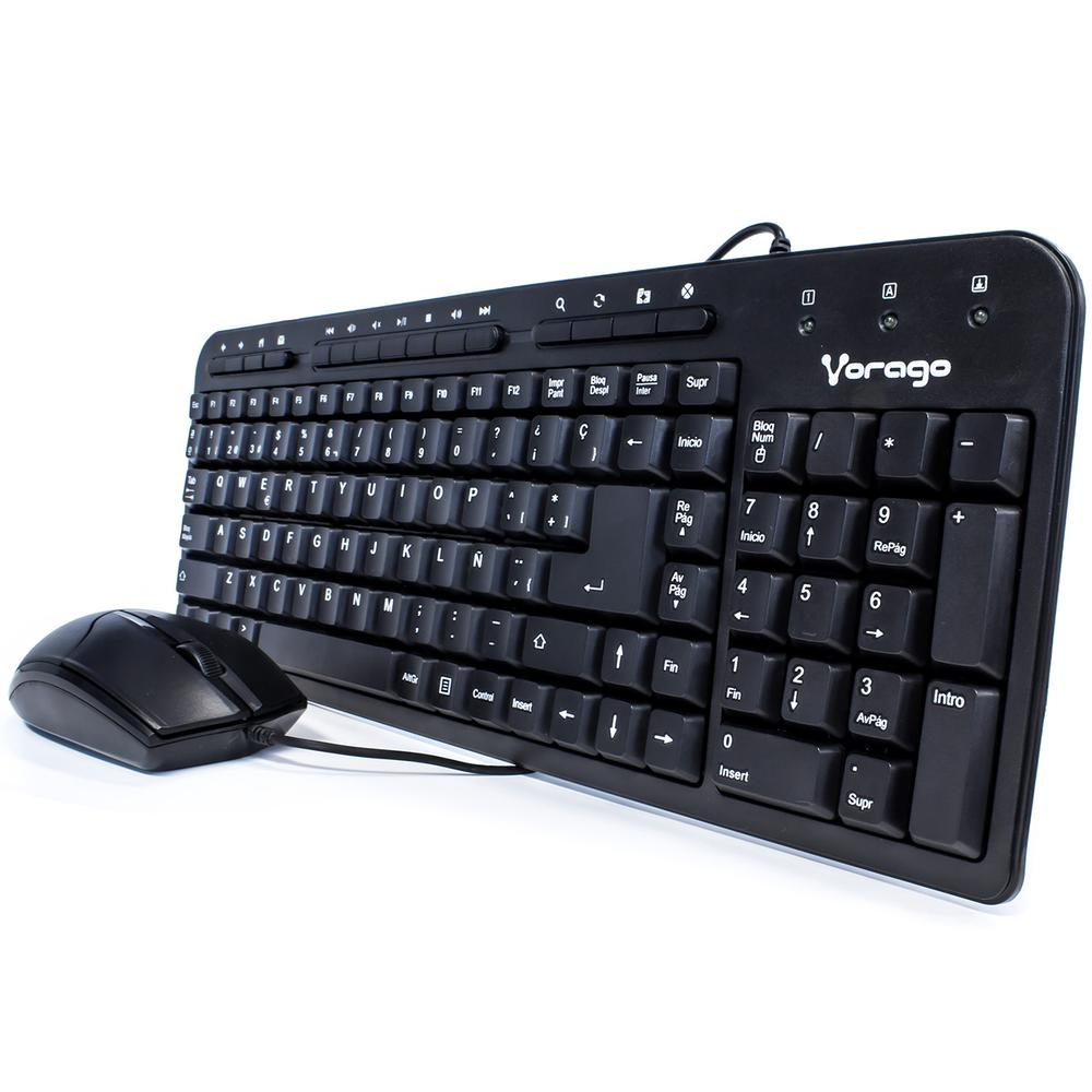 Foto 3 | Kit Teclado Y Mouse Vorago Multimedia Km-105 Usb Negro