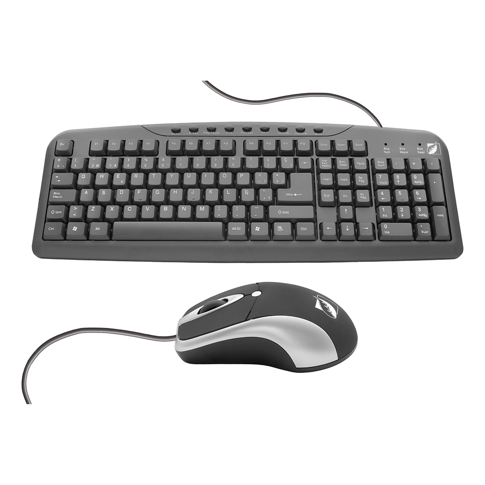 Foto 3 pulgar | Kit de Teclado y Mouse Alámbricos Greenleaf Negros