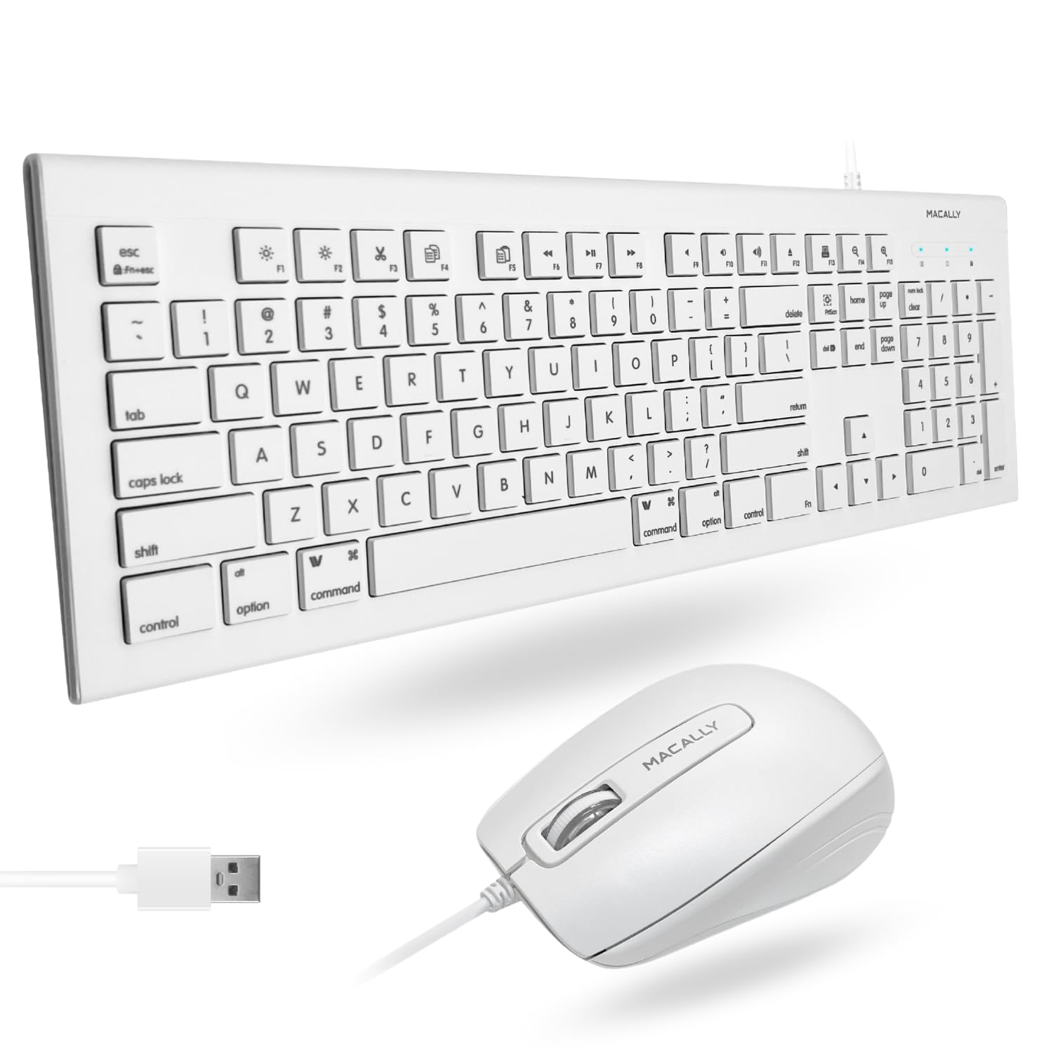 Foto 2 pulgar | Combinación De Teclado Y Ratón Macally Mkeyecombo Para Mac/pc - Venta Internacional.