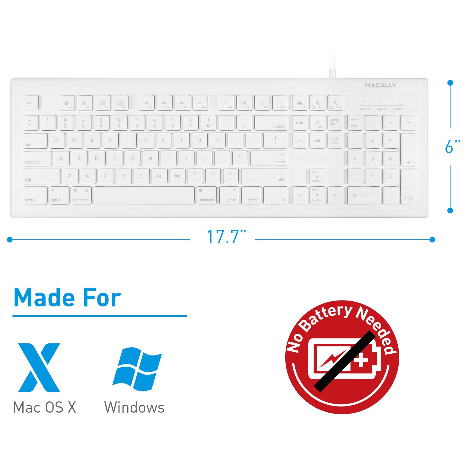 Foto 3 pulgar | Combinación De Teclado Y Ratón Macally Mkeyecombo Para Mac/pc - Venta Internacional.