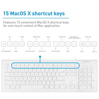 Foto 6 | Combinación De Teclado Y Ratón Macally Mkeyecombo Para Mac/pc - Venta Internacional.
