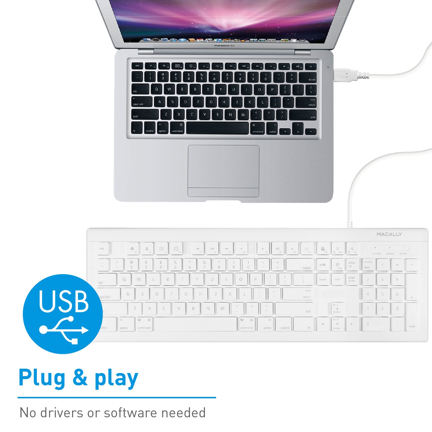 Foto 8 pulgar | Combinación De Teclado Y Ratón Macally Mkeyecombo Para Mac/pc - Venta Internacional.