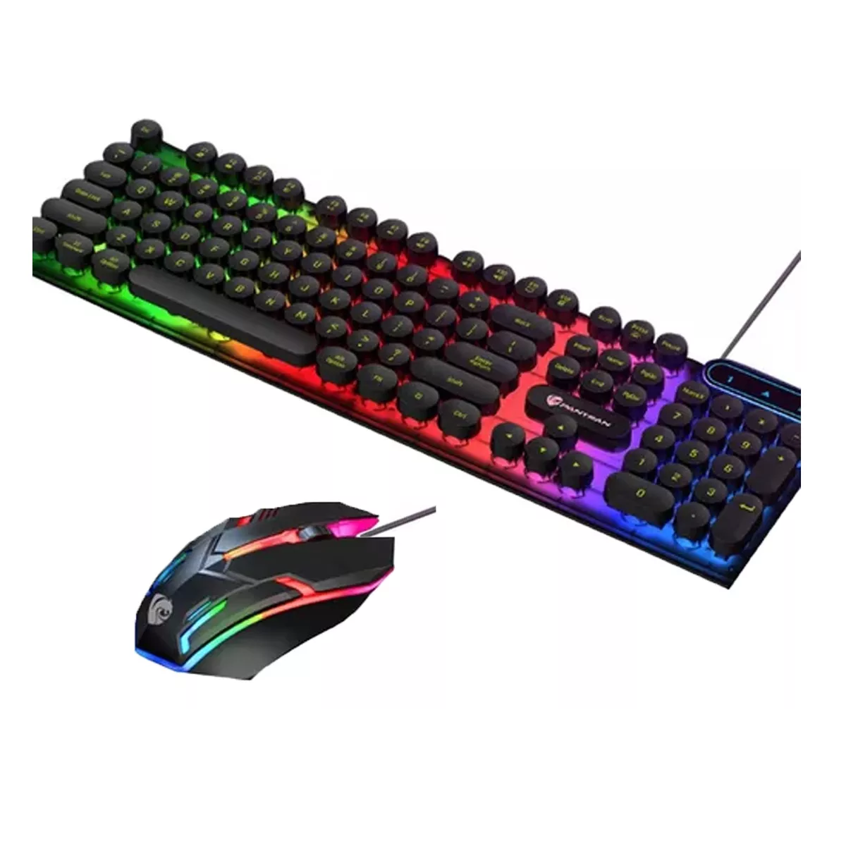 Foto 1 | Kit Teclado Y Mouse Gamer Portátil Estilo Punk Eo Safe Imports Esi-13022 Negro