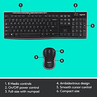 Foto 6 | Combo Inalámbrico Mk270 - Logitech - Batería De Larga Duración - Venta Internacional.