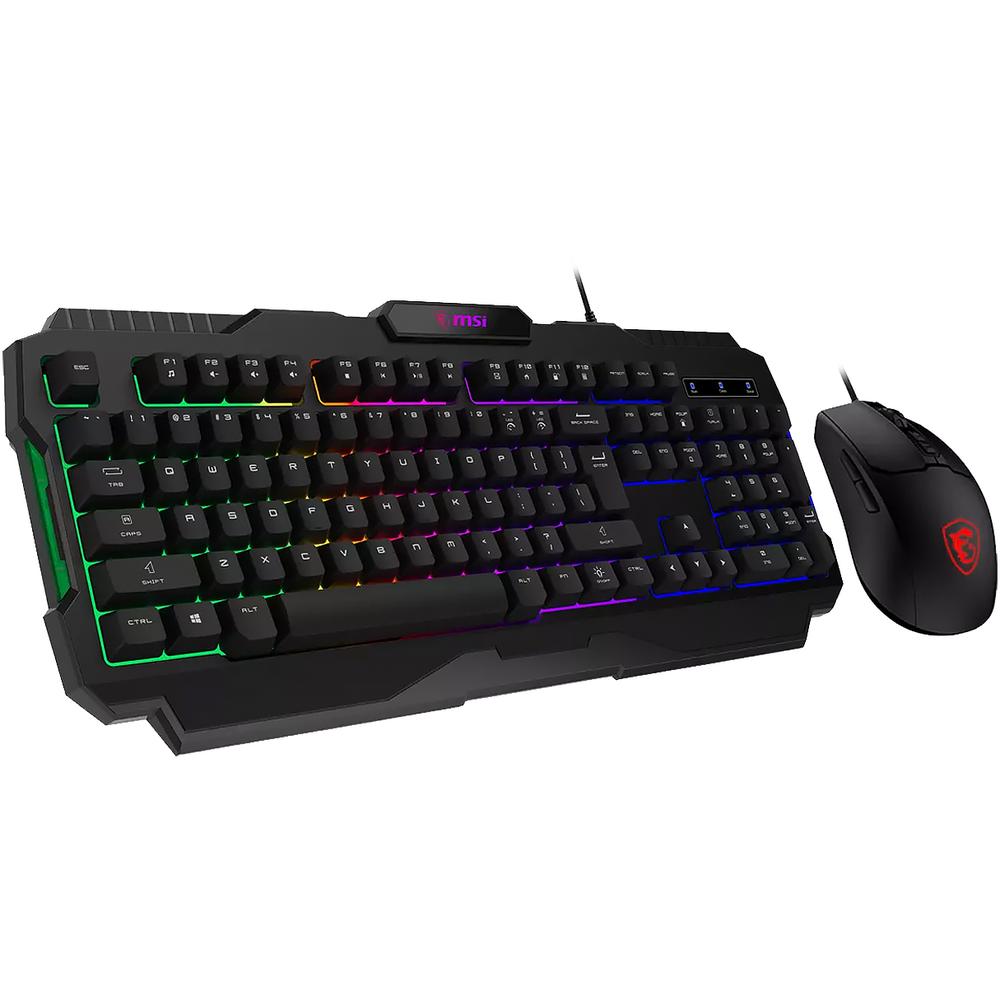 Foto 3 pulgar | Kit Teclado Y Mouse Gamer Msi Forge Gk100 6400dpi Rgb Negro