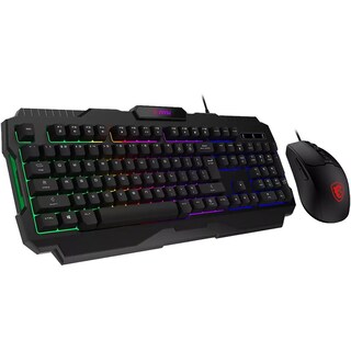 Foto 2 | Kit Teclado Y Mouse Gamer Msi Forge Gk100 6400dpi Rgb Negro