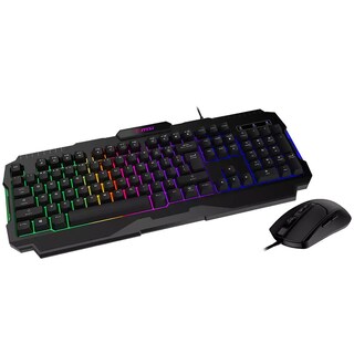 Foto 5 | Kit Teclado Y Mouse Gamer Msi Forge Gk100 6400dpi Rgb Negro