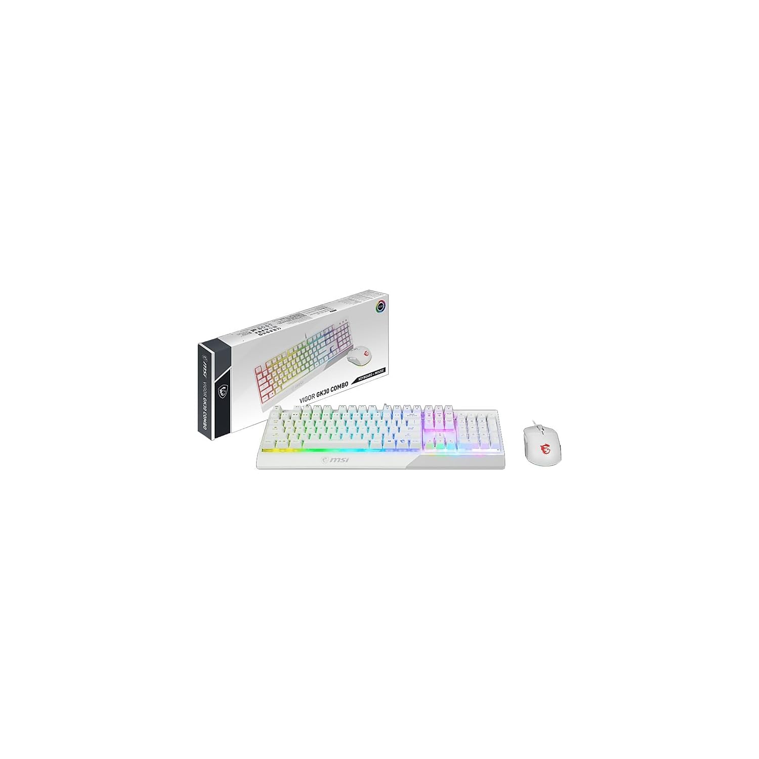 Foto 3 pulgar | Combo De Teclado Y Ratón Para Juegos Msi Vigor Gk30 White - Venta Internacional.