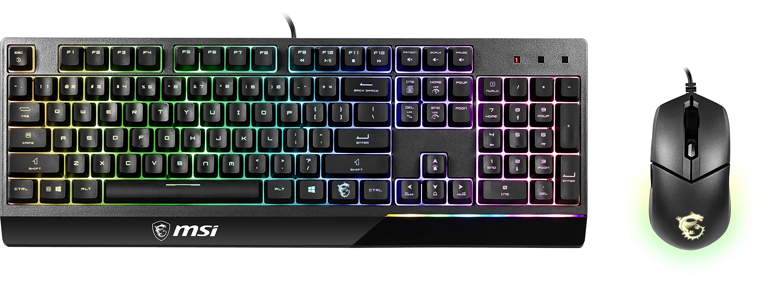 Foto 2 pulgar | Combo De Teclado Y Ratón Msi Vigor Gk30 5000 Dpi Rgb - Venta Internacional.