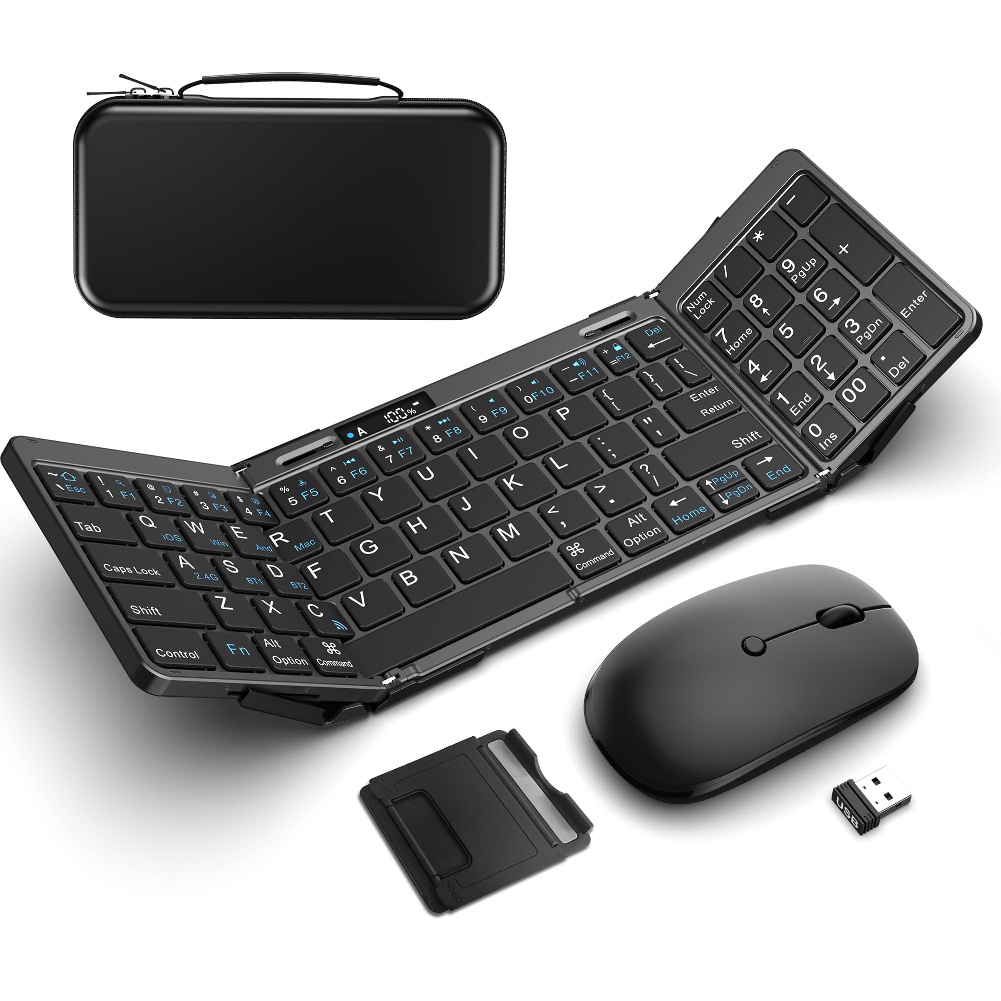Foto 2 pulgar | Teclado Y Ratón Plegables Edjo Inalámbricos Plegables Usb-c - Venta Internacional.