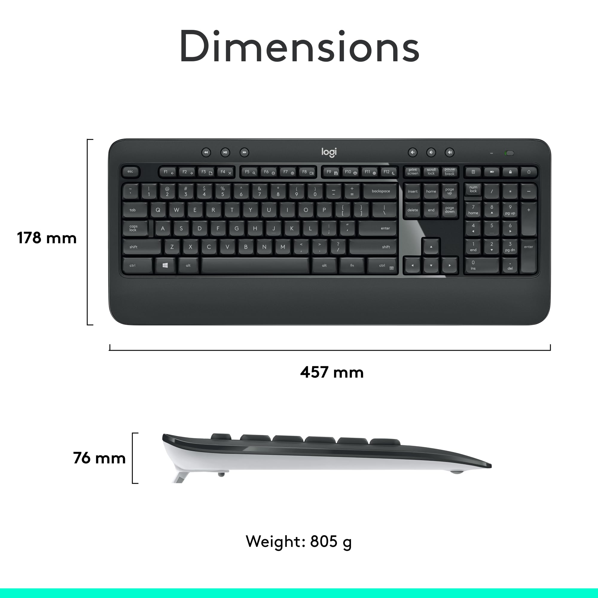 Foto 8 pulgar | Combo De Teclado Y Ratón Logitech Mk540 Advanced Wireless - Venta Internacional.