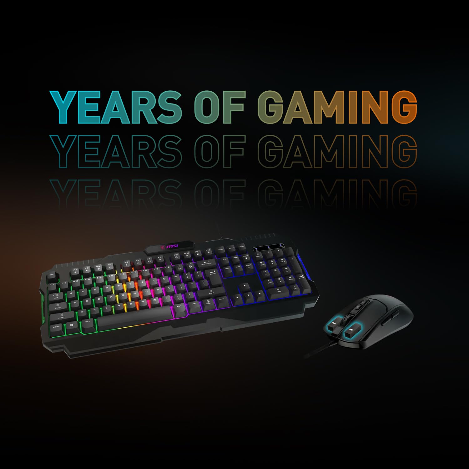 Foto 3 pulgar | Set De Teclado Y Ratón Msi Forge Gk100 Combo Gaming Rgb - Venta Internacional.