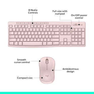 Foto 6 | Combo De Teclado Y Ratón Inalámbricos Logitech Mk270 Para Windows - Venta Internacional.