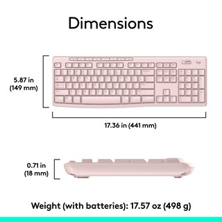 Foto 7 | Combo De Teclado Y Ratón Inalámbricos Logitech Mk270 Para Windows - Venta Internacional.