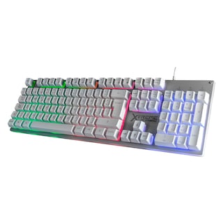 Foto 3 | Kit Gamer 2 en 1 Xtreme PC Gaming Battle Chief Teclado y Mouse Membrana Español 3600 DPI RGB USB Blanco