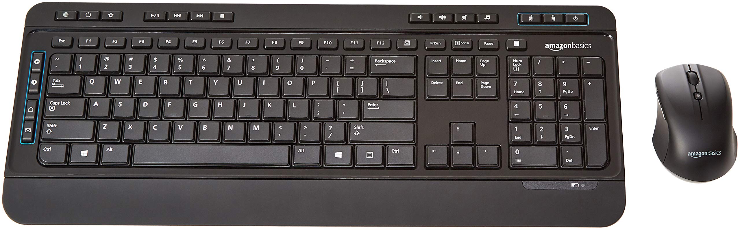 Foto 1 | Combinación De Teclado Y Ratón Inalámbricos Amazon Basics De Tamaño Completo - Venta Internacional.